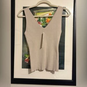 The Workshop Ribbed V-Neck Tank